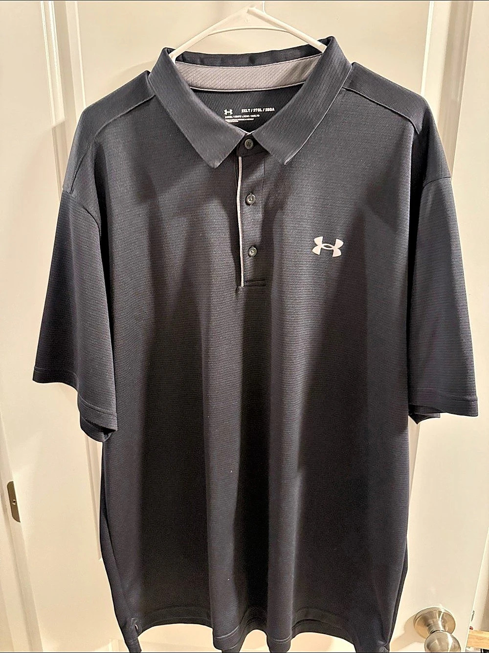 Under Armour Men's Performance Polo Shirt Black Size 2XL TALL